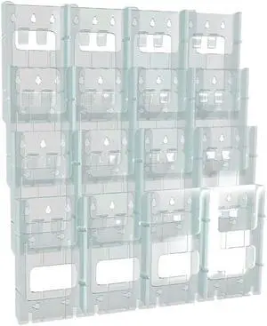 Azar Brochure Holder Clear Plastic 252324