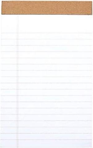 MyOfficeInnovations Double Pad Notepads 8.5x11.75 White 100 Sh/Pd 6 Pd/Pk 478900