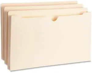 Business Source File Pocket Straight Tab 1" Exp. 200 Cap. Legal 50/BX MLA 65801