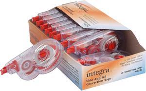 Integra Correction Tape Side Apply 1/5"x394" 10/PK Smoke Dispenser 60233