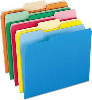 Pendaflex Colored File Folders 1/3 Cut Top Tab Letter Assorted Colors 100/Box 15213ASST