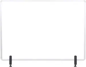 MasterVision Protector Series 23.6" x 35.4" Glass Non-Tackable Desktop Divider Clear (GL08019101) GL07019101