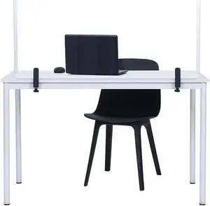 MasterVision Protector Series 27.6" x 40.9" Glass Non-Tackable Desktop Divider Clear (GL34019101)