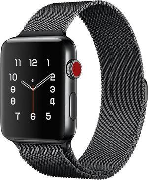 LAX Gadgets LAX Milanese Style Apple Watch Band 38mm Black LAXAWML38BLK