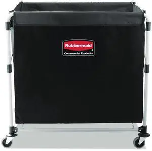 Rubbermaid Commercial Collapsible X-Cart Steel Eight Bushel Cart 24 1/10w x 35 7