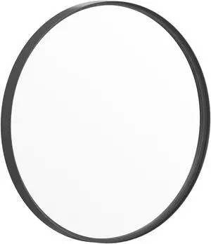 Flash Furniture Jennifer Round Metal Framed Wall Mirror 27.5" Black (HFMHD75G412315)