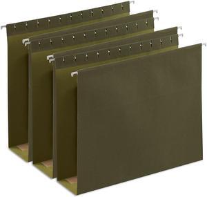 Staples Hanging File Folders BX Bottom 3" Expansion Letter Gn 25/BX TR418376/418376 Staples Hanging File Folders BX Bottom 3" Expansion Letter Gn 25/BX TR418376/418376
