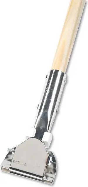 Boardwalk Clip-On Dust Mop Handle Lacquered Wood Swivel Head 1" Dia. x 60in Long 1490