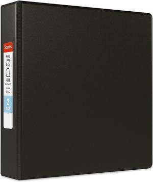 Staples Heavy Duty 2" 3-Ring Non-View Binder Black (24654) 82693 Staples Heavy Duty 2" 3-Ring Non-View Binder Black (24654) 82693