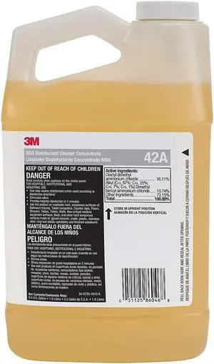 3M MBS Disinfectant Cleaner Concentrate Lavender 0.5 Gallon 4/CT (42A)