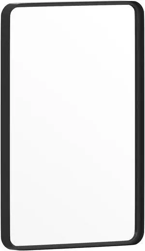 Flash Furniture Janinne Decorative Wall Mirror 20" x 30" Matte Black (HFMHDGDI212315)