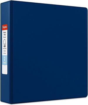 Staples Heavy Duty 2" 3-Ring Non-View Binder Blue (24655) 82692 Staples Heavy Duty 2" 3-Ring Non-View Binder Blue (24655) 82692