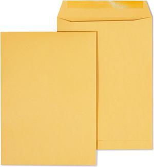 Staples Gummed Flap Kraft Envelope 7 1/2" x 10 1/2" Brown 100/BX 534719/17095