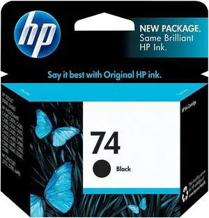 HP 74 Black Standard Yield Ink Cartridge (CB335WN#140)