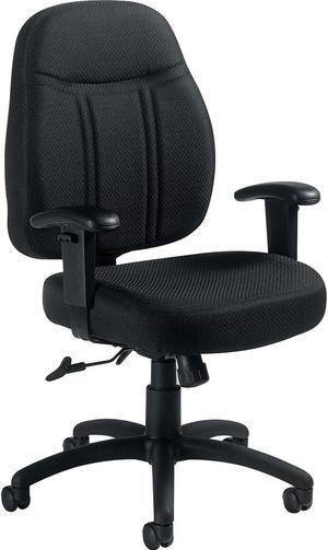 Global Offices To Go Fabric Tilter Executive Chair with Arms Black (OTG11652-QL10)