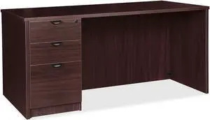 Lorell PD3672LSPES Prominence 2.0 Espresso Laminate Box/Box/File Left-Pedestal Desk - 3-Drawer Lorell PD3672LSPES Prominence 2.0 Espresso Laminate Box/Box/File Left-Pedestal Desk - 3-Drawer