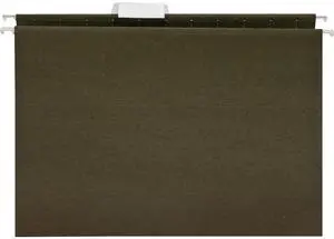 Business Source Hanging Folder 1/5 Tab Cut Letter 25/BX Standard Green 17533