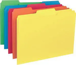 Business Source File Folder Interior Ltr 1/3" Cut 100/BX AST 43561