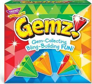 gemz! three corner strategy game by trend enterprises, inc. - family-friendly card games