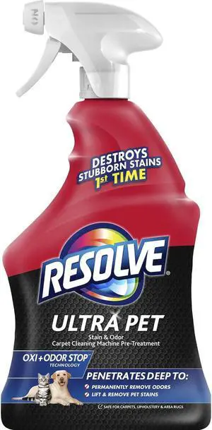 Resolve Carpet Cleaner Stain/Odor 32 fl. oz. Light Yellow 99305