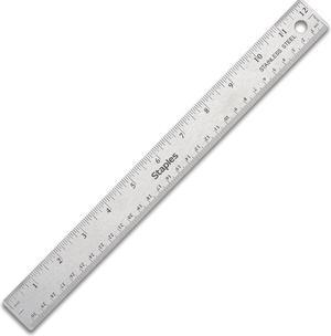 Staples 12 Wooden Ruler Imperial/Metric (51891) 2773009