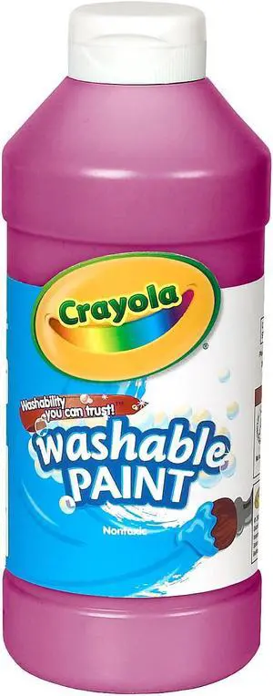 Crayola Washable Paint, Squeeze Bottle, 16oz., Magenta CYO542016069