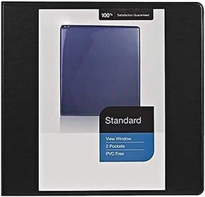 MyOfficeInnovations Standard 4" 3-Ring View Binder Black (26357-CC) 976181
