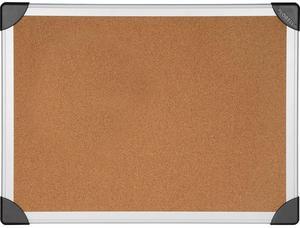 Lorell Cork Board 3'x2' Aluminum Silver/Brown 19191