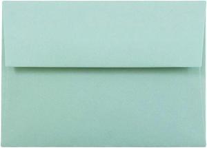 JAM Paper 4Bar A1 Invitation Envelopes 3.625 x 5.125 Aqua Blue 5157439I