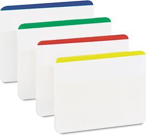 Post-it File Tabs 2 x 1 1/2 Lined Assorted Primary Colors 24/Pack 686F1