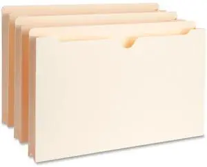 Business Source File Pockets Straight Tab 1-1/2" Exp. 300 Cap. Lgl 50/BX MLA 65802