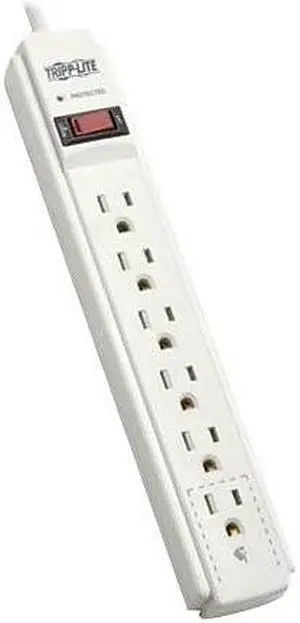 Tripp Lite 6 Outlet Surge Protector 6' Cord 790 Joules (TLP606TAA)