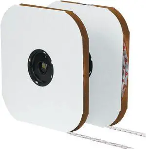 Tape Logic 3/8" Individual Tape Loop Dot White 1800/Carton HLT143