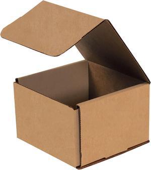 Box Partners Corrugated Mailers 6" x 6" x 4" Kraft 50/Bundle M664K
