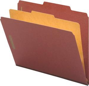 Classification Folders 2" Exp. Legal 1 Div 10/BX Red