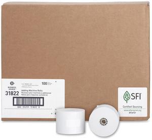 Business Source Paper Roll Single Ply Bond 2-1/4"x165' 100RL/CT WE 31822