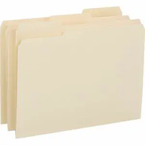 Business Source File Folder Letter 3/4" Exp. 14PT 1/3" 50/BX Manila 16515