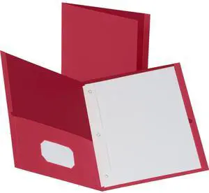 Business Source 2-Pocket Folders 100 Sh Cap Ltr 9-1/2"x11" 25/BX RD 78510