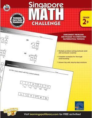 CARSONDELLOSA Frank Schaffer Singapore Math Challenge Workbook Grades 2  5