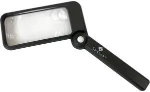 Sparco Rectangular Magnifier 2X Main W/4X Bifocal 2"x4" Black 01877