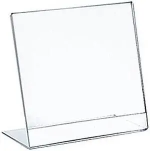 Azar Displays Vertical Slanted Plastic Sign Holder 10/Pack 112724