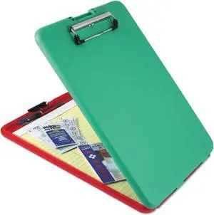 Saunders SlimMate Show2Know Safety Organizer 1/2" Clip Cap 9 x 11 3/4 Sheets Red/Green 00580