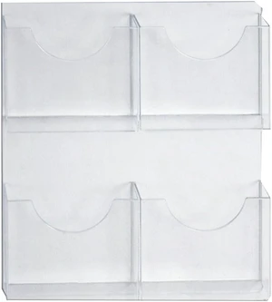 Azar Four Pocket Magazine/Letter Holder Clear 2/Box (252096) Azar Four Pocket Magazine/Letter Holder Clear 2/Box (252096)