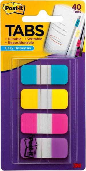 Post-it Tabs Self-Stick 5/8" 40/PK Assorted Primary 676AYPV