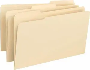 Business Source File Folder Legal 3/4" Exp. 14PT 1/3" 50/BX Manila 16516