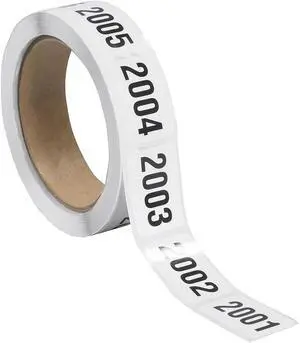 Tape Logic Consecutive Numbered Labels "(2001-2500)" 1" x 1 1/2" Black/White 500/Roll DL1245