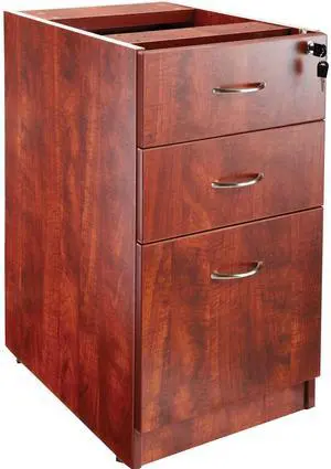 Lorell Fixed Pedestal B/B/F 16"x22"x28-1/4" Cherry 69604 Lorell Fixed Pedestal B/B/F 16"x22"x28-1/4" Cherry 69604
