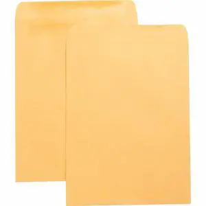 Business Source Press/Seal Catalog Envelopes Plain 10"x13" 100/BX Kraft 42124