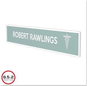 deflecto Superior Image Cubicle Sign Holder 8 1/2 x 2 Clear 587501
