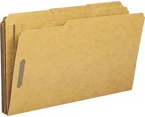 Sparco Fastener Folders w/2-Ply Top Tab 1/3 Cut Lgl 50/BX KFT SP17232